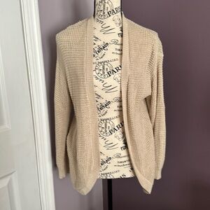 Size M Beige Mid length Cardigan